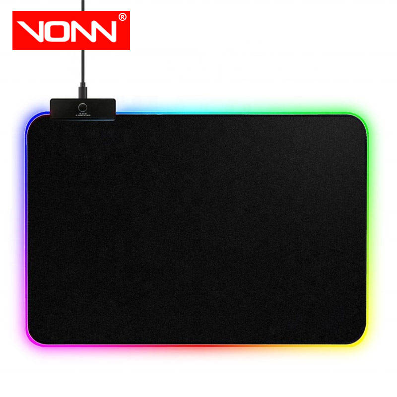 Custom Logo Rgb Led Lighting Rgb Mouse Pad And Keyboard 350*250*4mm Waterproof Computer Accessories For Gaming