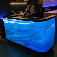 Bar de DJ P2.5 avec éclairage LED intégré pour clubs, événements, mariages et lieux de divertissement - Mobilier commercial