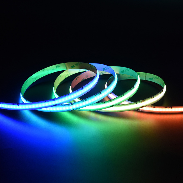 12V 8W/M RGBIC 5 Meter One Roll 12mm Wide Addressable Ws2811 Cob Led Strip