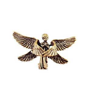 Statue de garçon <span class=keywords><strong>ange</strong></span> <span class=keywords><strong>gardien</strong></span> rétro créatif aux ailes de chérubin, plaqué bronze, pour homme - Product Image 2