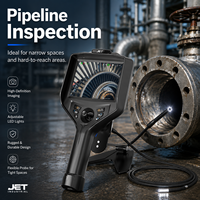 Endoscope vidéo industriel avec sonde articulée à 4 voies de 2,2 mm, caméra endoscopique IP67, écran 5,1 pouces, zoom 8X pour inspection visuelle à distance NDT
