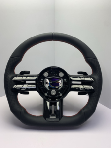 Volant de direction Dragonfly pour Mercedes Benz Classe C E S GLC W205 W206 W213 W222 W223 Style AMG Noir Piano Performance - Product Image 1