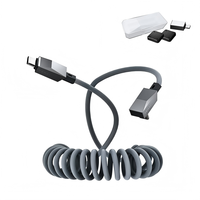 Cable de Carga Magnético Enrollado de 100W USB-C para Tesla Model 3/Y/S/X y Cybertruck