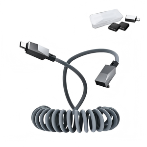 Cable de Carga Magnético Enrollado de 100W USB-C para Tesla Model 3/Y/S/X y Cybertruck - Product Image 1