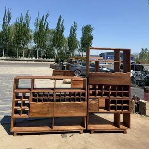 Mueble de Madera Maciza en Forma de L para Guardar Tazas de Té, para Sala de Estar, Dormitorio, Bar, Hotel, Restaurante, Oficina, Escuela - Product Image 4