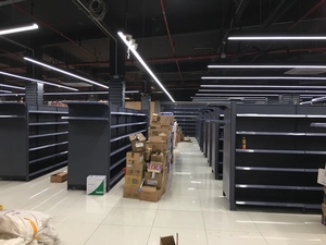 Estante de tienda de supermercado ligero duradero personalizado 2025, estante de exhibición de tienda de conveniencia, estante de Metal, estantes de comestibles al por menor - Product Image 4