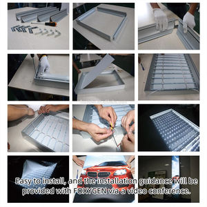 定制单面悬挂式装饰墙LED背光铝框<span class=keywords><strong>SEG</strong></span>布艺LED灯箱广告灯箱室内 - Product Image 5