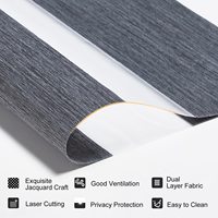 Pare-soleil pour fenêtre Pare-soleil pour fenêtre Stores personnalisés Filtrage de la lumière Rideaux transparents pour la maison, le bureau et les portes