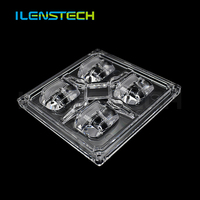 ILENSTECH 90 degrés LED lentille optique Angle de diffusion IP 65 lentille LED avec joint en Silicone pour Application de projecteur