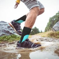 Chaussettes de randonnée professionnelles standard d'automne, respirantes, pour le trekking, avec logo personnalisé, séchage rapide, imperméables