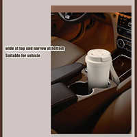 Gobelet à café isotherme à double paroi personnalisé, tasse de voyage portable en acier inoxydable pour café avec sangle de poignet
