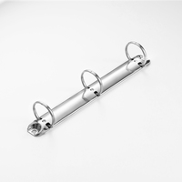 Pince de reliure métallique TC HYJ-12 de haute qualité, 123 mm, 2/6 anneaux, remplacement pour accessoires de classeur de bureau A5-A8