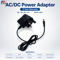 Adaptateur secteur mural personnalisable AC-DC 5V 6V 12V 1A avec prise UK, alimentation à découpage pour balance électronique et produits électroniques