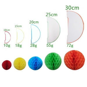 Decoraciones de Papel de Panal al por Mayor para el Hogar, Fiestas, Bodas, Cumpleaños, Decoración de Actividades, Bola de Papel de Panal de 5/10/15 cm - Product Image 6
