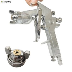 Pistolet de pulvérisation pneumatique robuste tout métal W-71 à alimentation par le bas pour la réparation automobile, la <span class=keywords><strong>peinture</strong></span> de meubles et le bricolage - Product Image 2