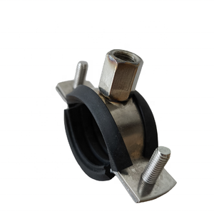 Inch thép không gỉ 20mm băng thông Ống kẹp nhiệm vụ nặng nề kẹp với cao su - Product Image 1