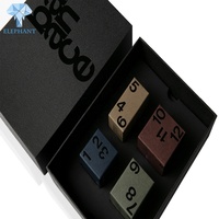 Caja de Papel Negra Personalizada con Logotipo para Empaque Misterioso