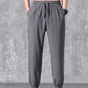 <span class=keywords><strong>M</strong></span>-5XLメンズカジュアルアイスシルククロップドパンツ流行のミッドウエスト垂れ下がり感 - Product Image 4