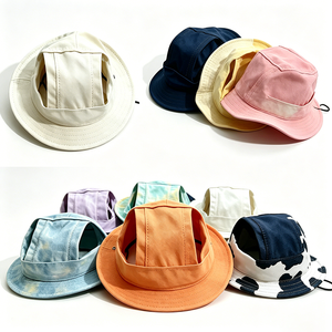 หมวกบักเก็ตสีเหลืองสำหรับสัตว์เลี้ยง ป้องกันรังสียูวี น้ำหนักเบา ปรับขนาดได้ เหมาะสำหรับใช้งานกลางแจ้งทุกวัน ทำจากผ้าแคนวาส สำหรับแมวและสุนัขพันธุ์เล็ก ใช้สำหรับเดินเล่น - Product Image 4