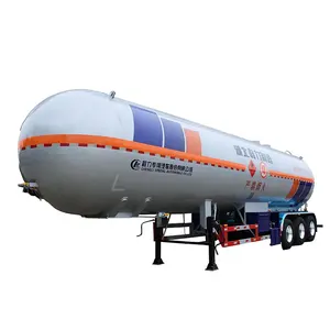 CLW品牌3轴半挂车60煤层气液化石油气罐式运输拖车，用于5舱液化石油气运输