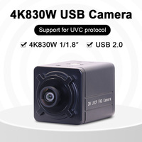 Cámara USB Android para Videoconferencias, Enseñanza y Grabación, con Sensor CMOS HD IMX334 4K de 5600, 2.8mm, 120° sin Distorsión, Montaje M12