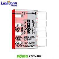 Bloc de jonction à 4 broches Connexion rapide 450V 32A Wagos 2773-404 Connecteur PUSH WIRE Conducteur Convient aux fils monobrin 2,5 mm