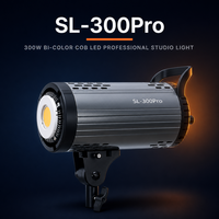 Lumière de studio LED bicolore SL-300Pro 200W avec télécommande 2.4G et contrôle par application, CRI 97+, 19000lm, corps en aluminium