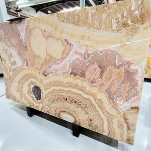 TMZ STONE ODM OEM Yellow Polished Big Slab Red Dragon Onyx <b>Marble</b> Waterproof for Hotel Walls and Background with Graphic Design - Product Image 5
