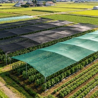 HDPE Warp gebreide UV-bestendige schaduwdoek voor landbouw, kas, groenteteeltbescherming, 60%-95% schaduwwerking, schaduwnet