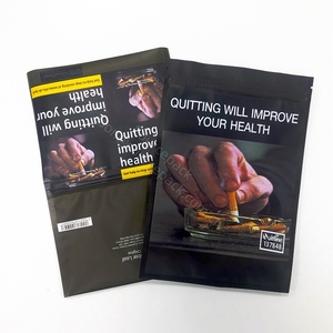 Kantong Tembakau Desain Terbaru yang Dapat Ditutup Kembali untuk Rokok Daun Tembakau 25g 30g 50g 100g dengan Ritsleting - Product Image 4