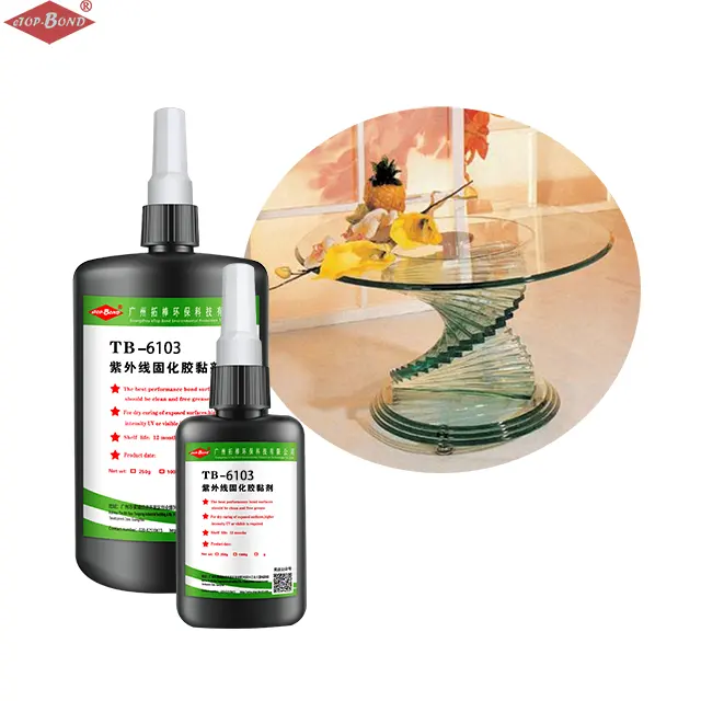 2024 Own brand adhesion strong curing fast UV transparent crystal adhesive crystal crafts production