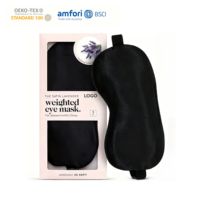 Masque pour les yeux en soie de mûrier 100% Grade 6A personnalisable, 22 Momme, doux, élastique et réglable, pour le sommeil