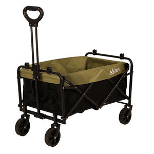 Carrito de Compras Plegable Portátil de Acero, Carrito de Playa para Camping con Puerta Trasera, Estructura Cerrada Utilitaria - Product Image 1