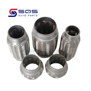 SQS de alta calidad, superventas, 57mm x 152mm, tubo Flexible trenzado automático, tubo Flexible de <span class=keywords><strong>escape</strong></span> de fuelle, junta flexible de <span class=keywords><strong>escape</strong></span> de <span class=keywords><strong>coche</strong></span> - Product Image 6