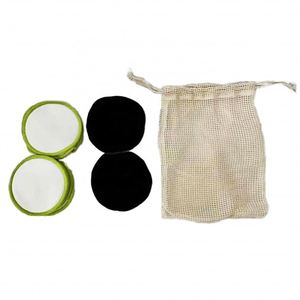 Venta caliente bolsa de malla reutilizable compras Eco Natural algodón orgánico red bolsa de malla para frutas verduras - Product Image 3