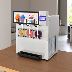 Máquina de Granizados Económica en Pakistán, Máquina Eléctrica de Bebidas Congeladas de 2 Recipientes, Venta al por Mayor - Product Image 1