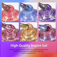 Ensemble de vernis à ongles scintillants, 6 couleurs, vernis à ongles brillant à séchage rapide, vernis à ongles longue durée pour salon et usage domestique