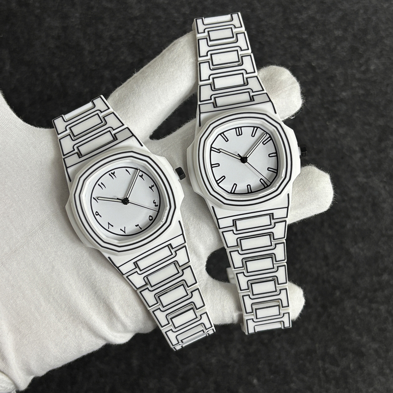 Square Cartoon Sketch Arabic Numeral Watch