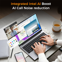 Laptop Terbaru 15.6 Inci Intel Core Ultra 5 115U AI Office Notebook Keyboard Backlit Win 11 Bahasa Inggris PC Profesional untuk Kerja