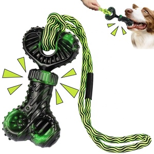 Tierhandlung New Extend Retract ive Nylon Bone <span class=keywords><strong>Pet</strong></span> Chew Toy Hund Interaktive Zähne Reinigungs spielzeug Squeak Chew Toy für Hunde - Product Image 1