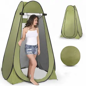 3-4 kişi açık basit taşınabilir Pop Up kamp duş çadır değiştirme