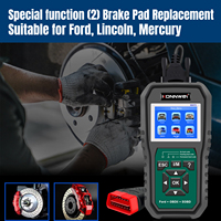 Todas las funciones OBD2 escáner motor ABS SRS SAS aceite EPB DPF TPMS reinicio lector de código herramienta de registro de batería para Ford