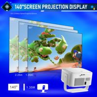 Projecteur GTV direct d'usine, 1080P HD, 800 lumens ANSI, haut-parleur intégré de 10 W, WIFI, dongle Google TV intégré, projecteur de cinéma maison
