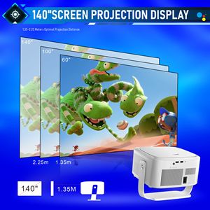 โปรเจคเตอร์ GTV จากโรงงานโดยตรง ความละเอียด 1080P HD 800 ANSI ลูเมนส์ ลำโพงในตัว 10W พร้อม WIFI และ Google TV Dongle ในตัว โปรเจคเตอร์โฮมเธียเตอร์ - Product Image 4