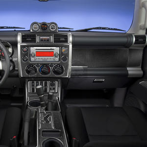 Para Toyota <span class=keywords><strong>FJ</strong></span> <span class=keywords><strong>Cruiser</strong></span> 2007-2023, Panel de Control central de fibra de carbono, cubierta embellecedora de cambio de marchas de ventilación, accesorios interiores - Product Image 2