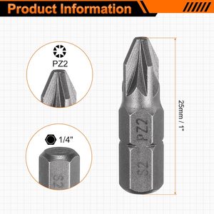 Outil de réparation de précision OEM ODM avec logo personnalisé, embout de tournevis en forme de U, manche en acier, qualité DIY, chrome brillant H6.35*25mm U8 U10 - Product Image 2