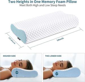 Contour Memory <b>Foam</b> Pillow Orthopedic Sleeping Pillows Ergonomic Cervical Pillow <b>for</b> Neck Pain - Product Image 3