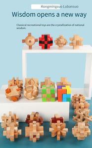 Rompecabezas Ecológico No Tóxico <span class=keywords><strong>en</strong></span> Oferta, Cubo de Rompecabezas, Juegos de Ingenio, Rompecabezas de Madera para Niños de <span class=keywords><strong>5</strong></span> a <span class=keywords><strong>7</strong></span> Años y Adultos - Product Image 5