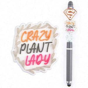 Cuentas focales Crazy Plant Lady para decoración de bolígrafos DIY, cuentas focales de dibujos animados al por mayor para la fabricación de bolígrafos - Product Image 1