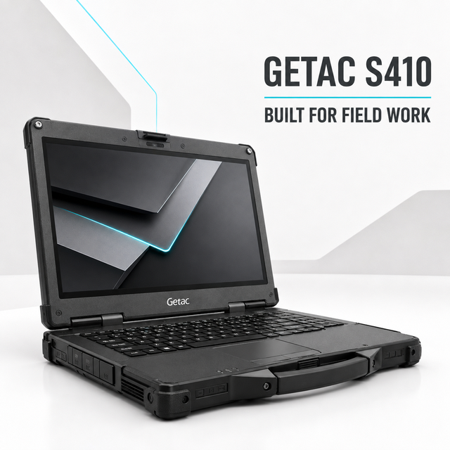 Getac S410 Rugged Laptop Intel Core I5/I7 Industrial Notebook PC MIL-STD-810H IP53 1000 Nit Display WiFi 6E Optional Battery